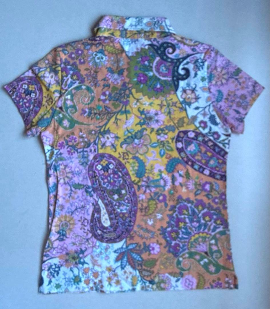 【新品未着用タグ付き】ETRO エトロ ペイズリー柄 ポロシャツ 半袖