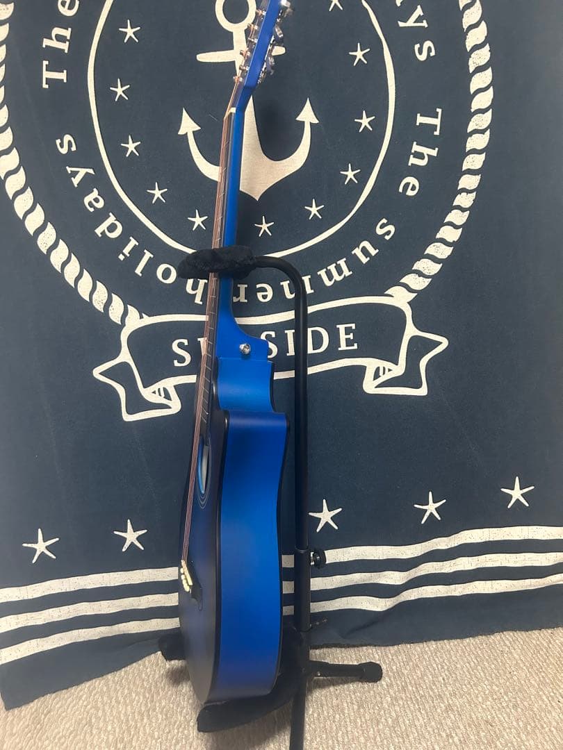新品特価‼️未使用❣️ブルーburst色　トリプル０size アコースティック‼️