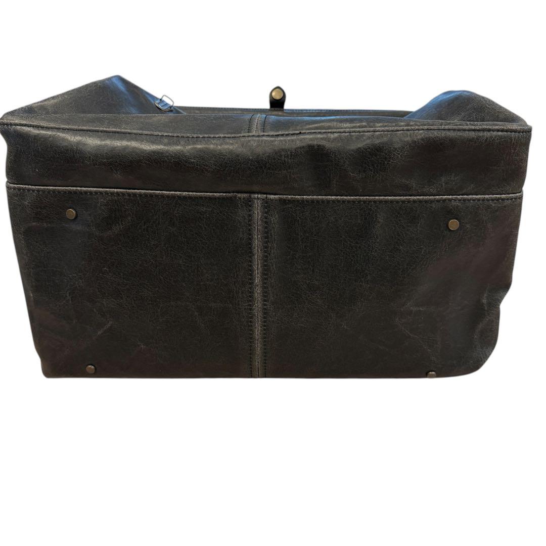 レトロアウトポケットダレスボストン本革付属　鞄の聖地兵庫県豊岡市製トラベルバッグ