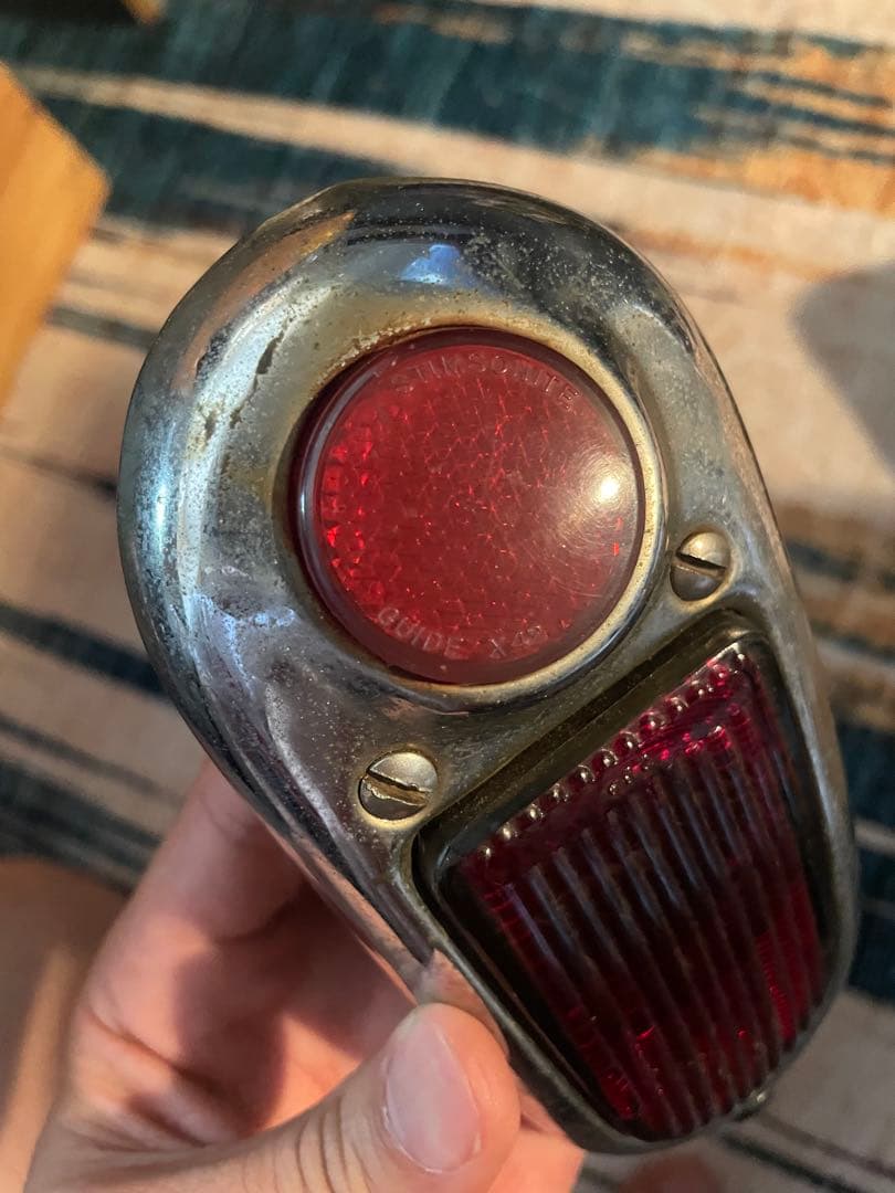 X*Z様 ビンテージ　当時物　GUIDE テールランプ　ハーレー　ナックル　パン