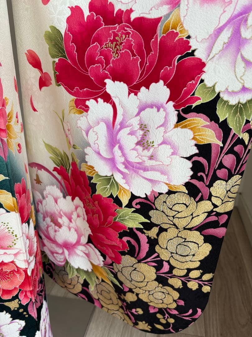 専用です⭐️豪華絢爛　振袖フルセット　正絹振袖　正絹袋帯　成人式　深緑系