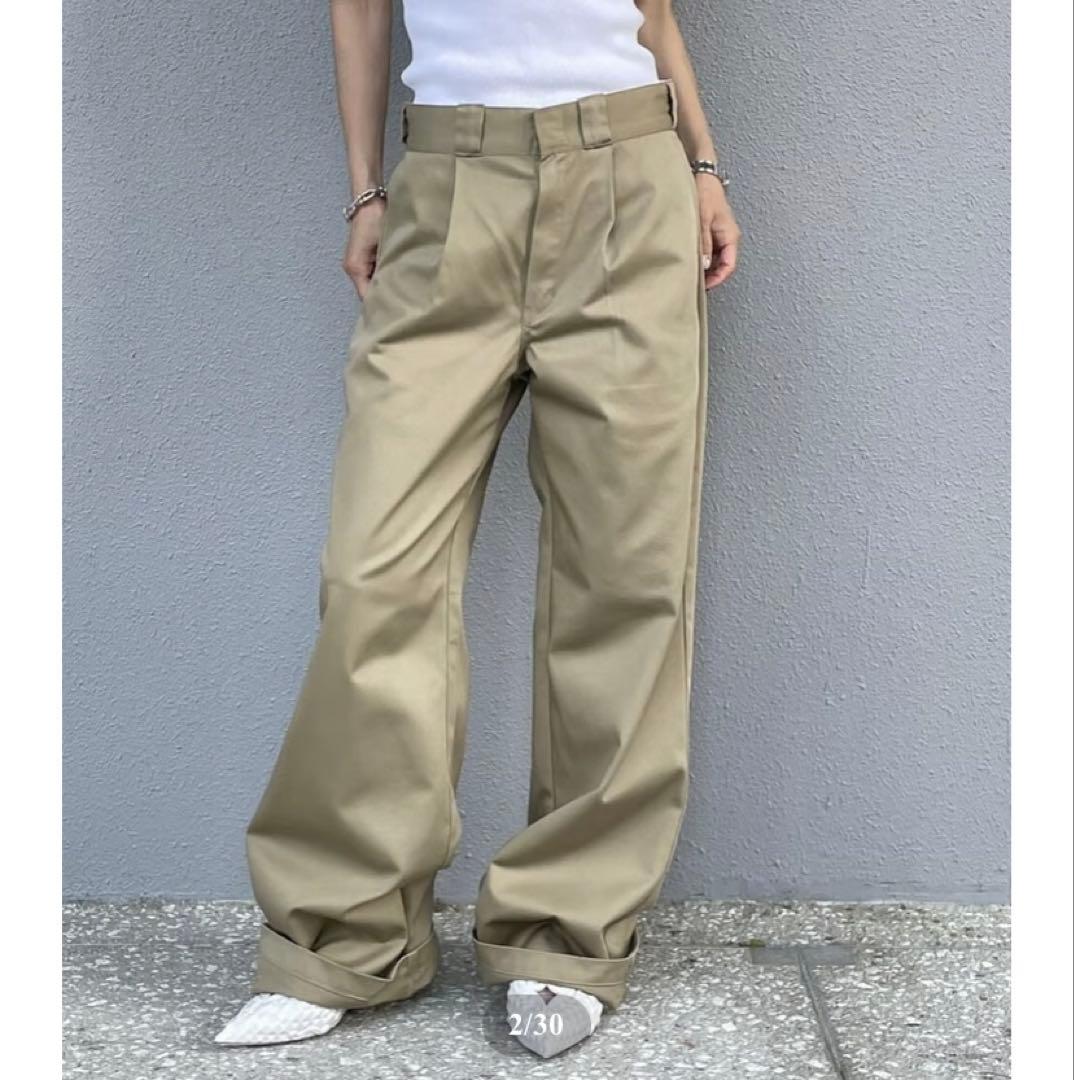 新品未使用　オクスン　ok.soon×dickies ワイドチノパンツ M