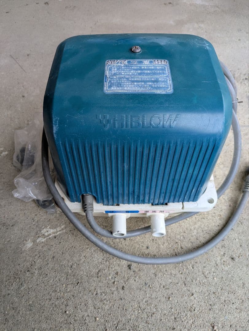 動作浅　⑥新品エアフィルター付き　DUO-80 左ばっ気　ブロワー　エアー