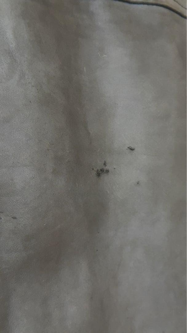 イサムカタヤマ バックラッシュ シングルレザーライダース ドイツカーフ ネイビー