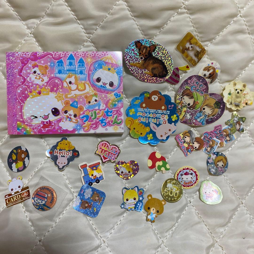 プリンセスナナちゃん　平成レトロ　メモ　消しゴム　シール