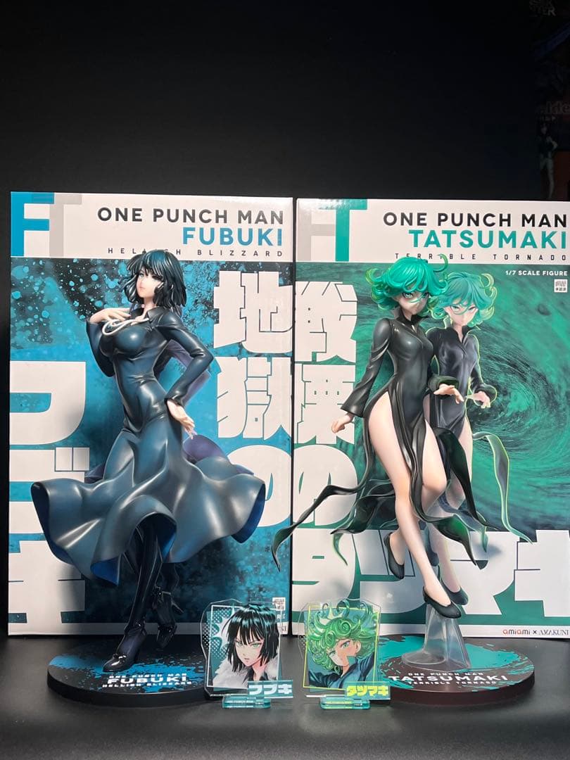 ワンパンマン 戦慄のタツマキ 地獄のフブキ フィギュア　あみあみ×amakuni