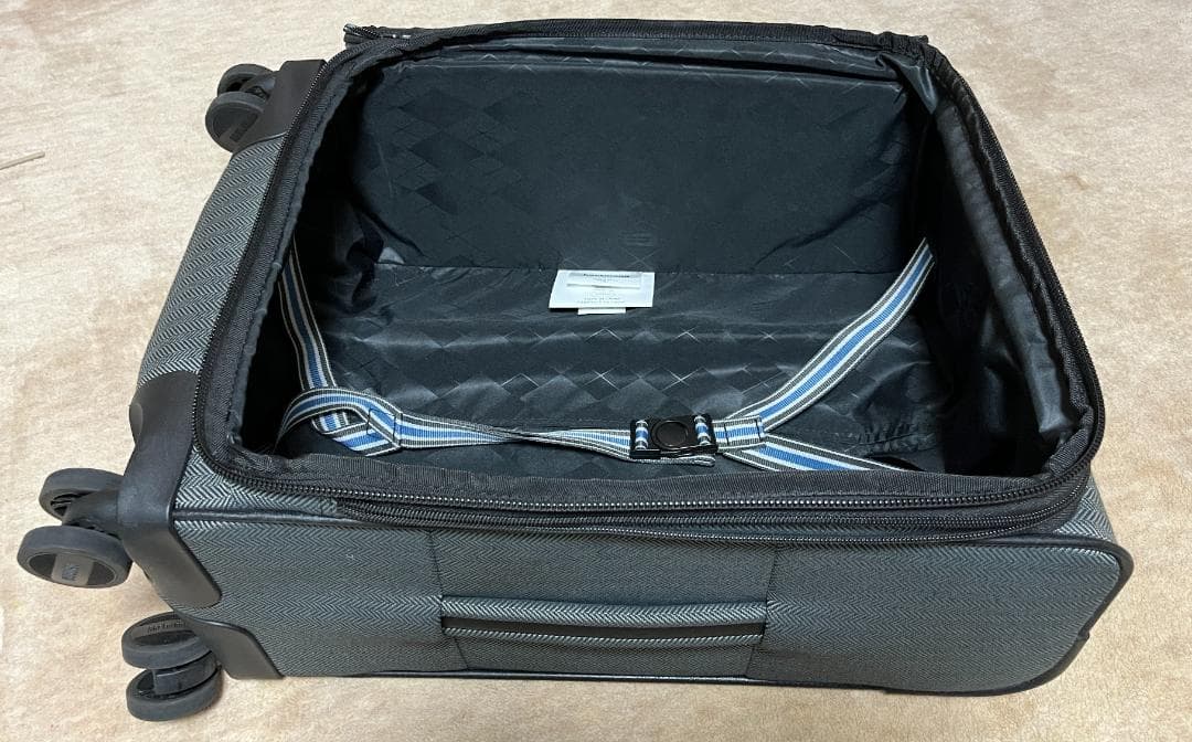 美品　ハートマン メンズ スーツケース バッグ　ツイード　ヘリンボーン