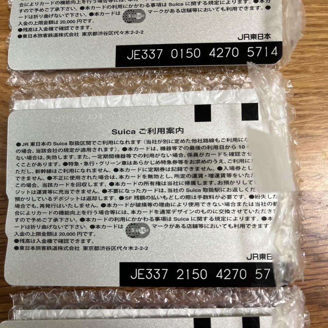 記念スイカ 東京駅開業100周年記念Suica ３枚 台紙５枚