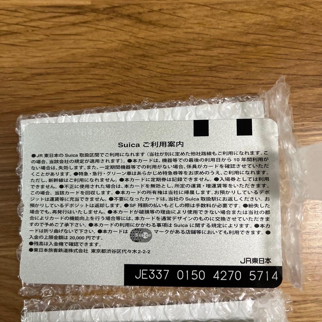 記念スイカ 東京駅開業100周年記念Suica ３枚 台紙５枚