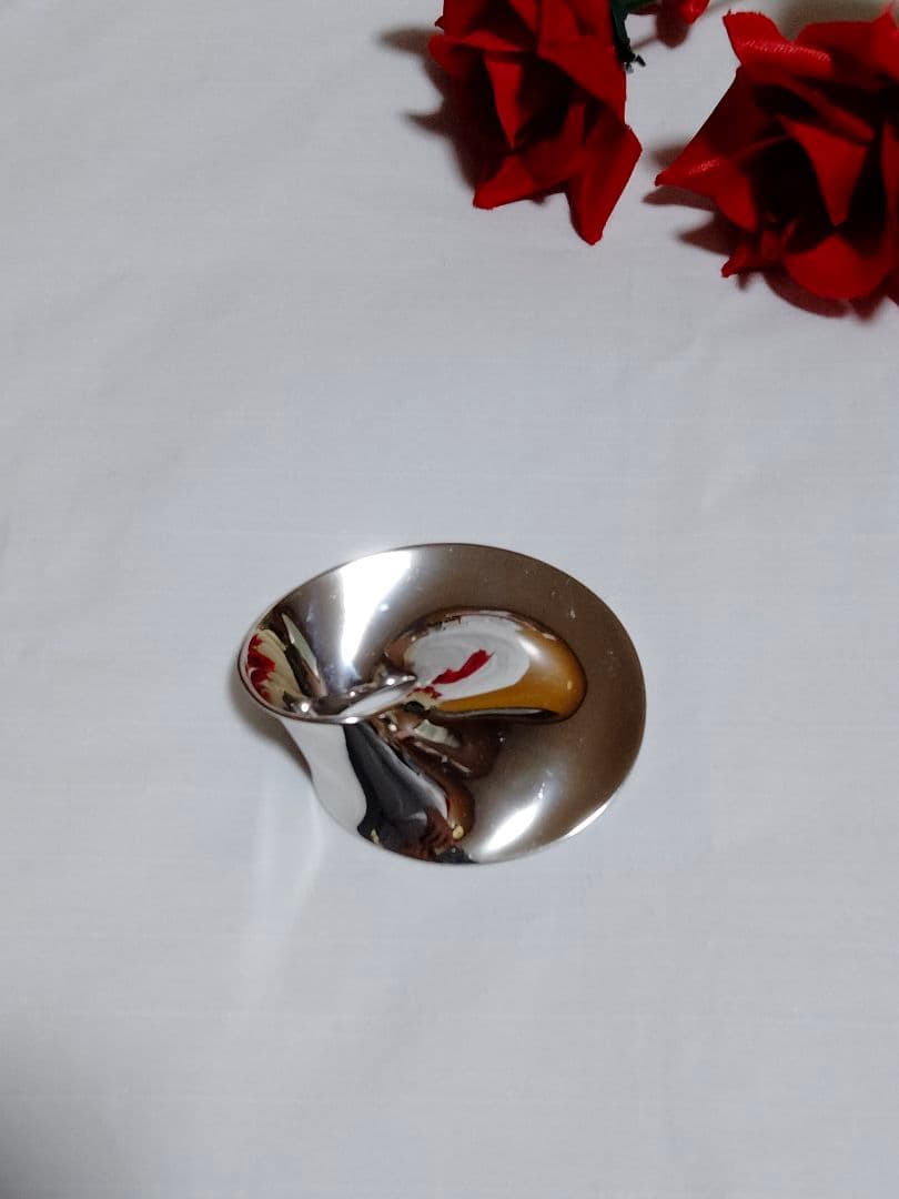 超美品 希少 ジョージジェンセン 374 TORUN メビウス ブローチ