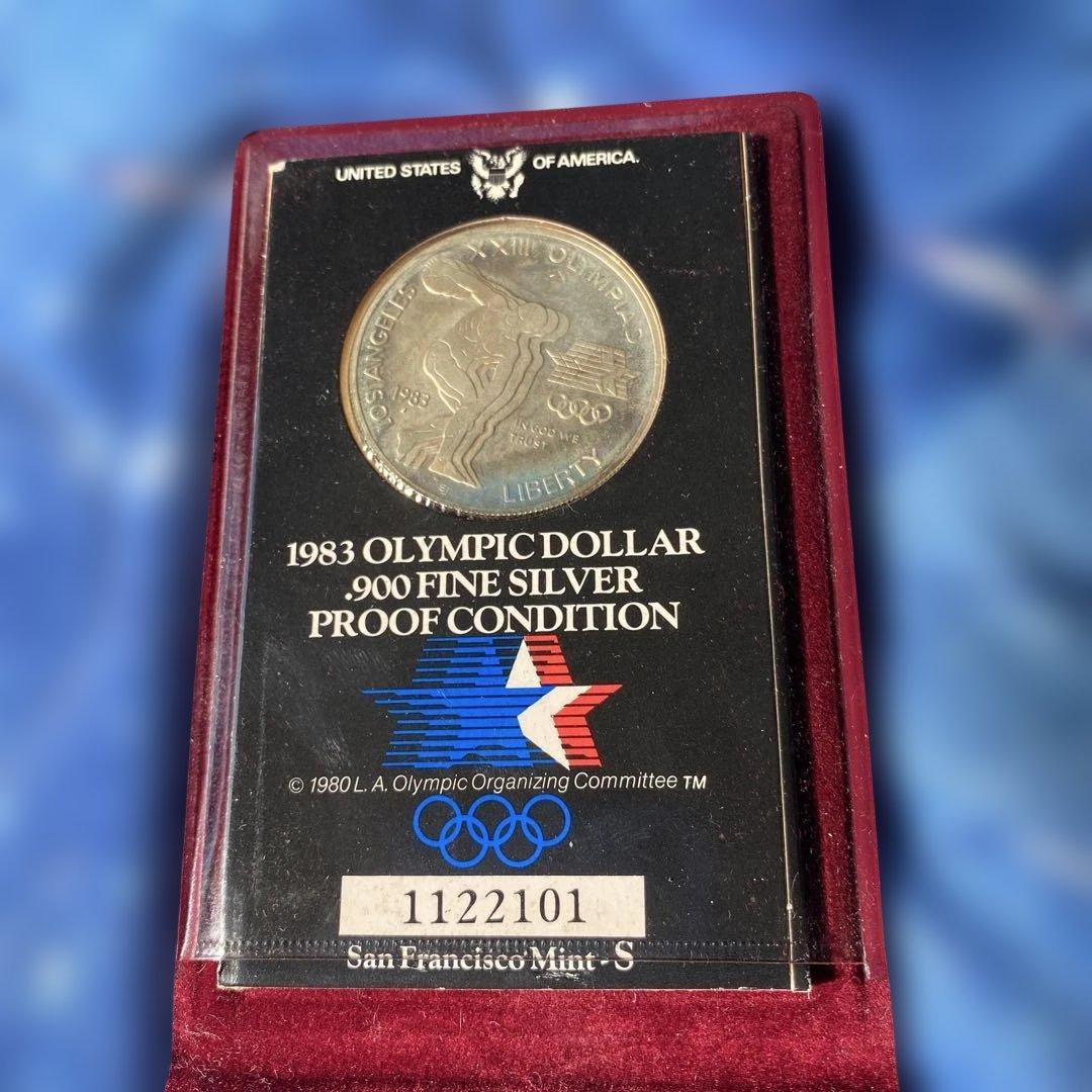 オリンピック　1983年ロサンゼルスオリンピック記念銀貨
