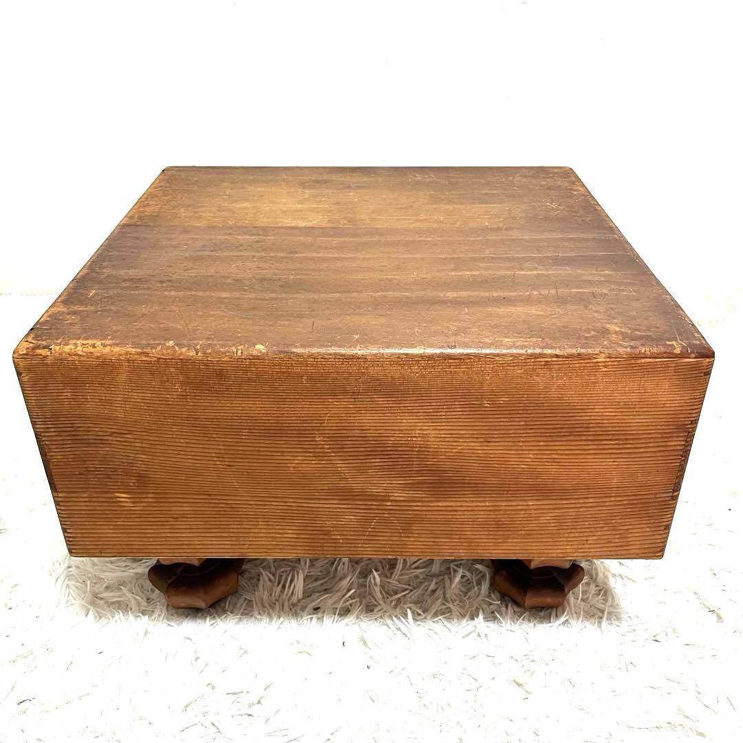 高級 囲碁盤 ケース付き 脚付き へそ有り 碁石セット 厚さ18㎝ 囲碁