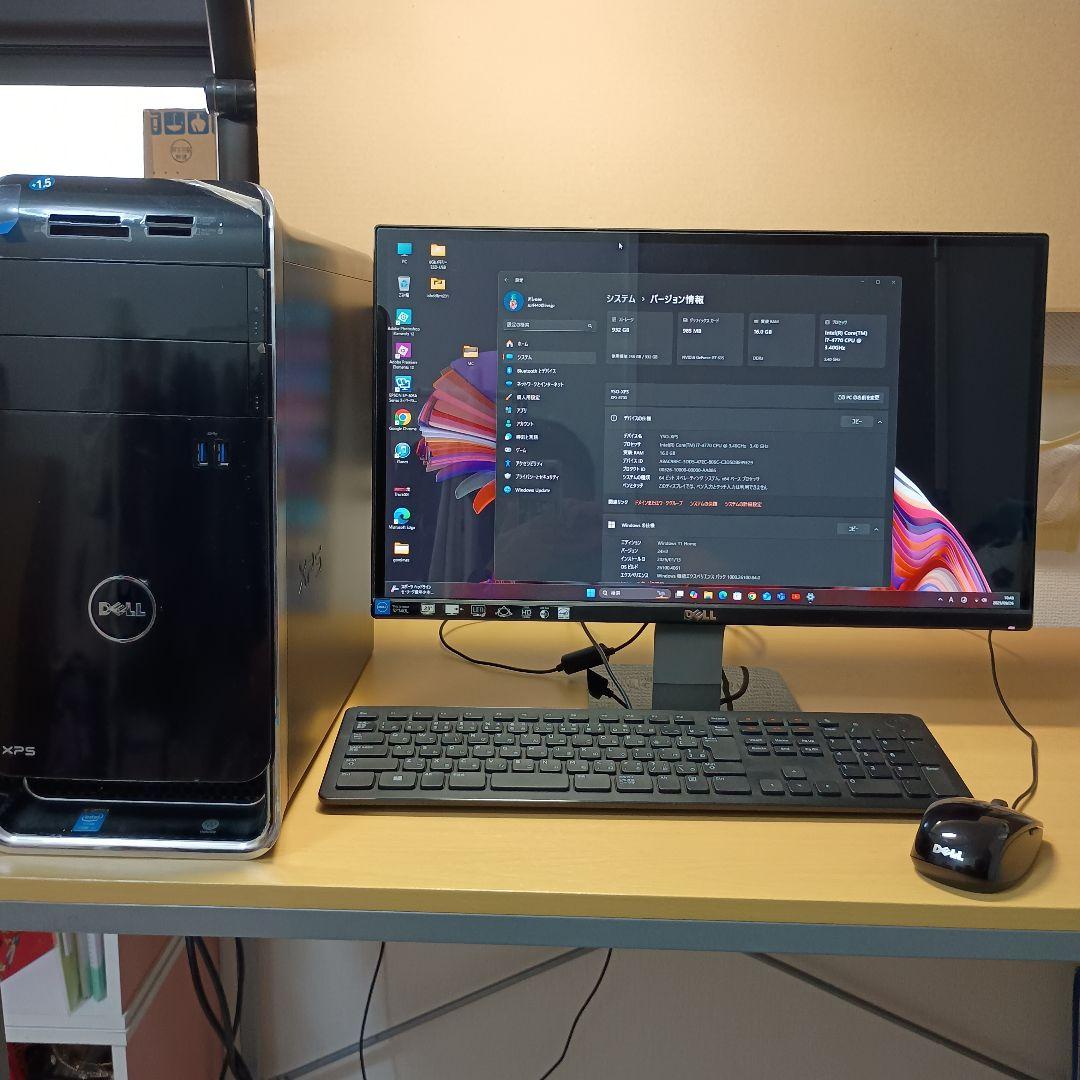 DELL XPS8700 本体 Blu-rayドライブ付きウィンドウズ１１ホーム