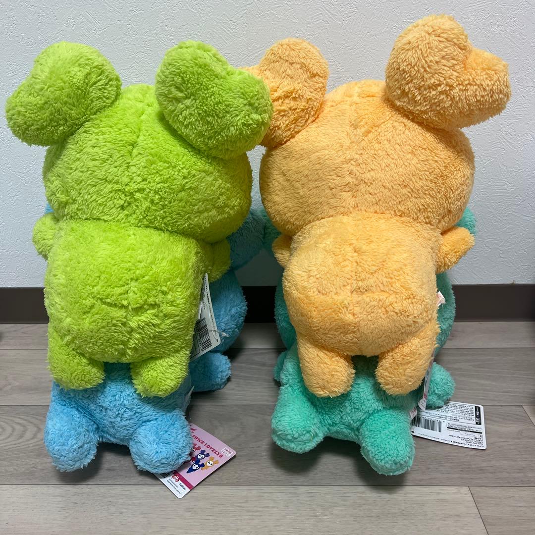 TWICE ラブリー ふわもこねんねBIGぬいぐるみ 4点