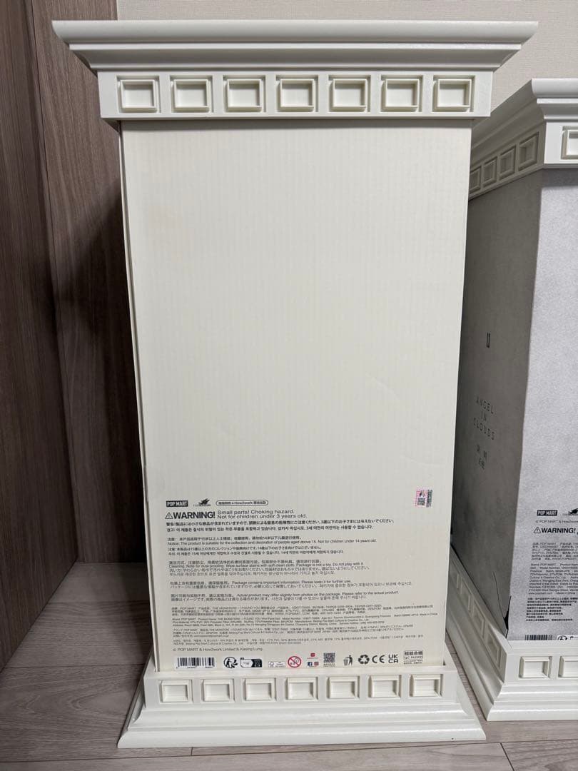 ジモモ　エンジェル　ぬいぐるみ2体＋箱＋専用土台＋ディスプレイ保護ケースセット