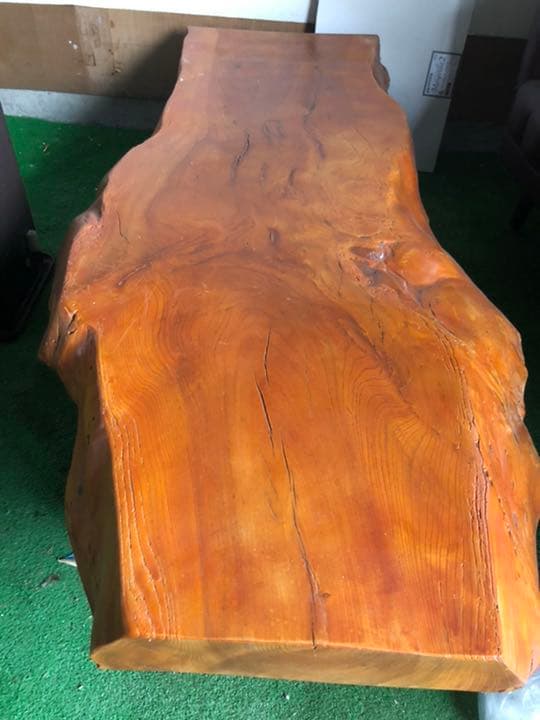 送料込み　銘木、欅！希少！完全一品物ですウッド　ローテーブル