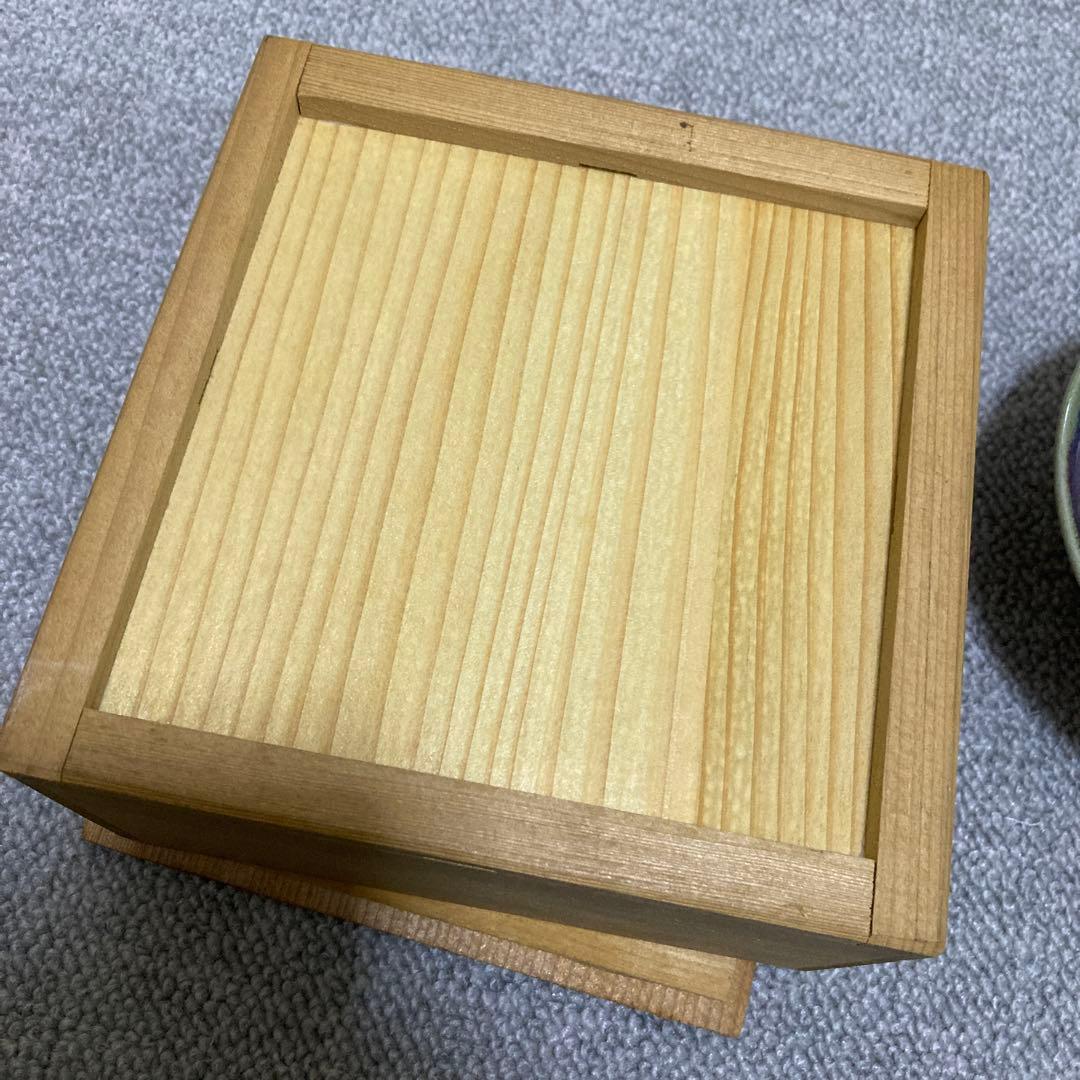 天目茶碗 皿 窯変釉 現代作 箱付き 茶道具 美しい発色