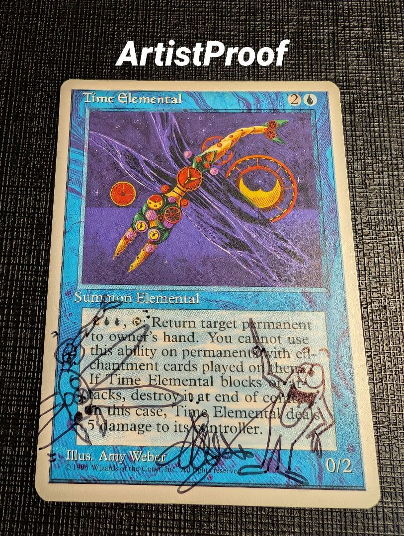 MTG　時の精霊/Time Elemental アーティストプルーフ　4ED