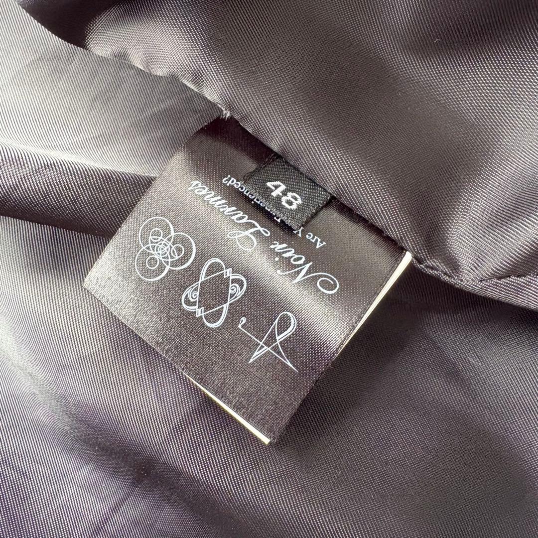 【Noir Larmes】イタリアラムレザー シングルライダースジャケット48