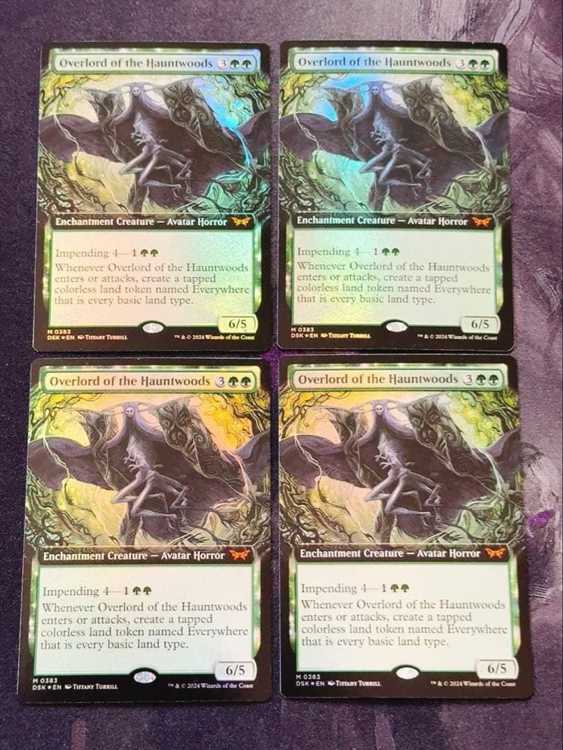 【拡張foil】ホーントウッドの大主人　英語　4枚セット