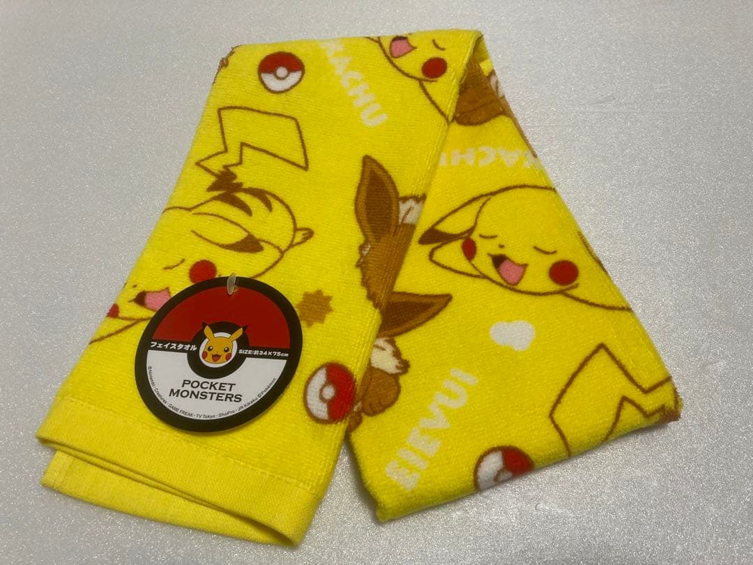 ポケモン キャラクター フェイスタオル❣️【新品未使用・匿名配送】