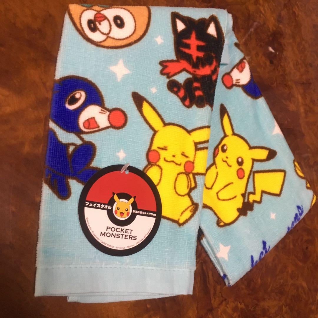 ポケモン キャラクター フェイスタオル❣️【新品未使用・匿名配送】