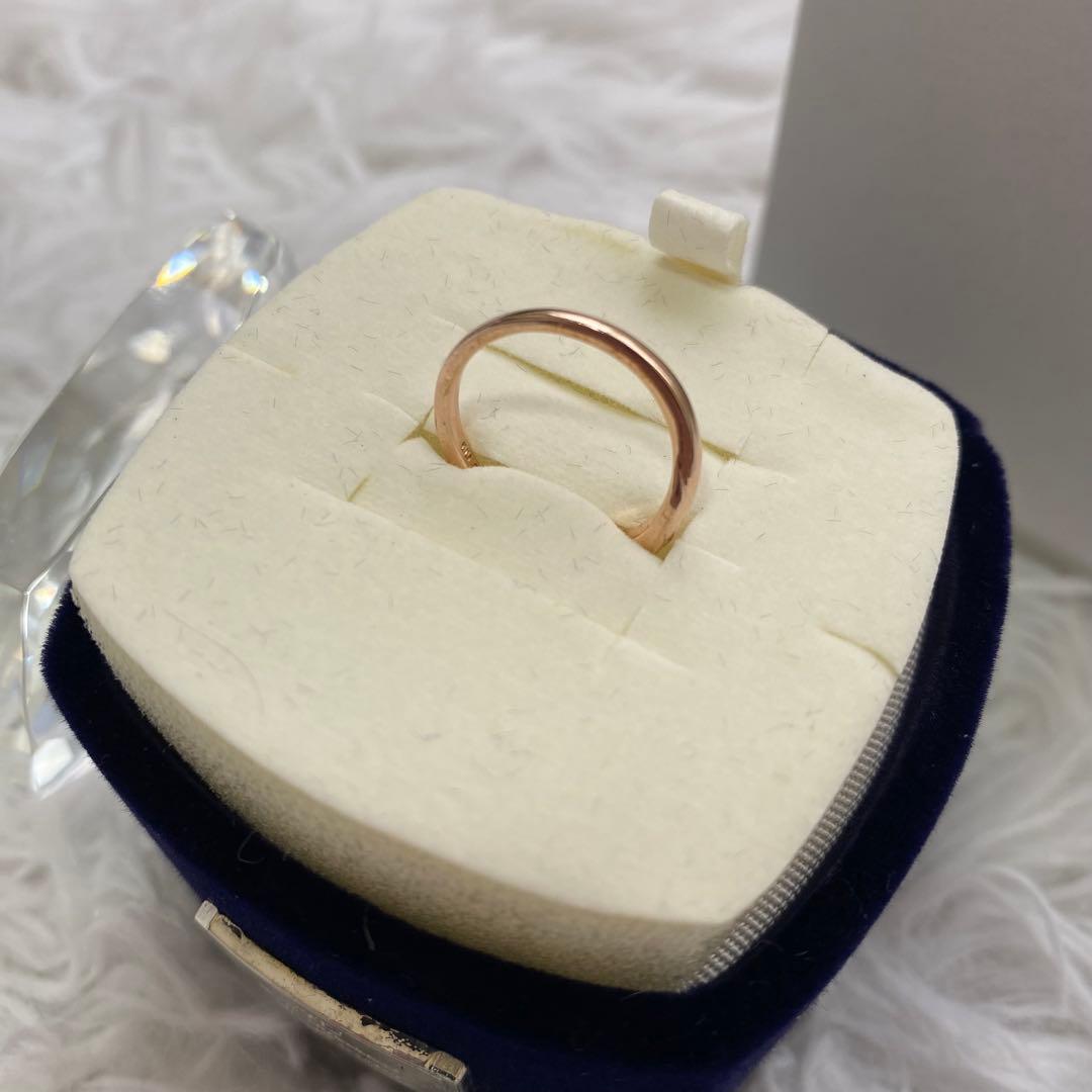 4℃ ヨンドシー K10 リング ピンクゴールド ８号 Box付 指輪