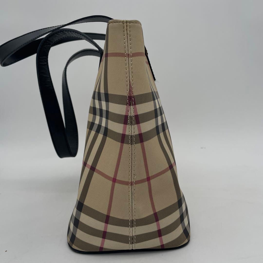 【akp様】Burberry バーバリーロンドンノバチェックPVCトートバック②