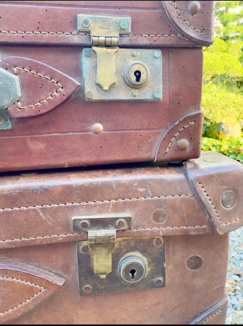 かわいいレトロ　ヴィンテージ スーツケース 2点セット