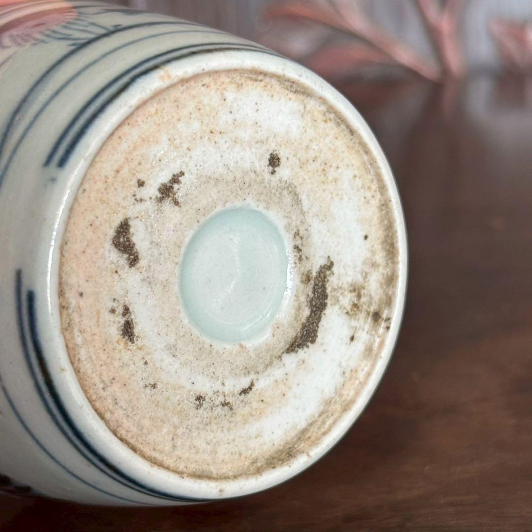 江戸時代　中期〜後期　古伊万里　雪中　筍掘り　図　蕎麦猪口　湯呑　酒器　コップ