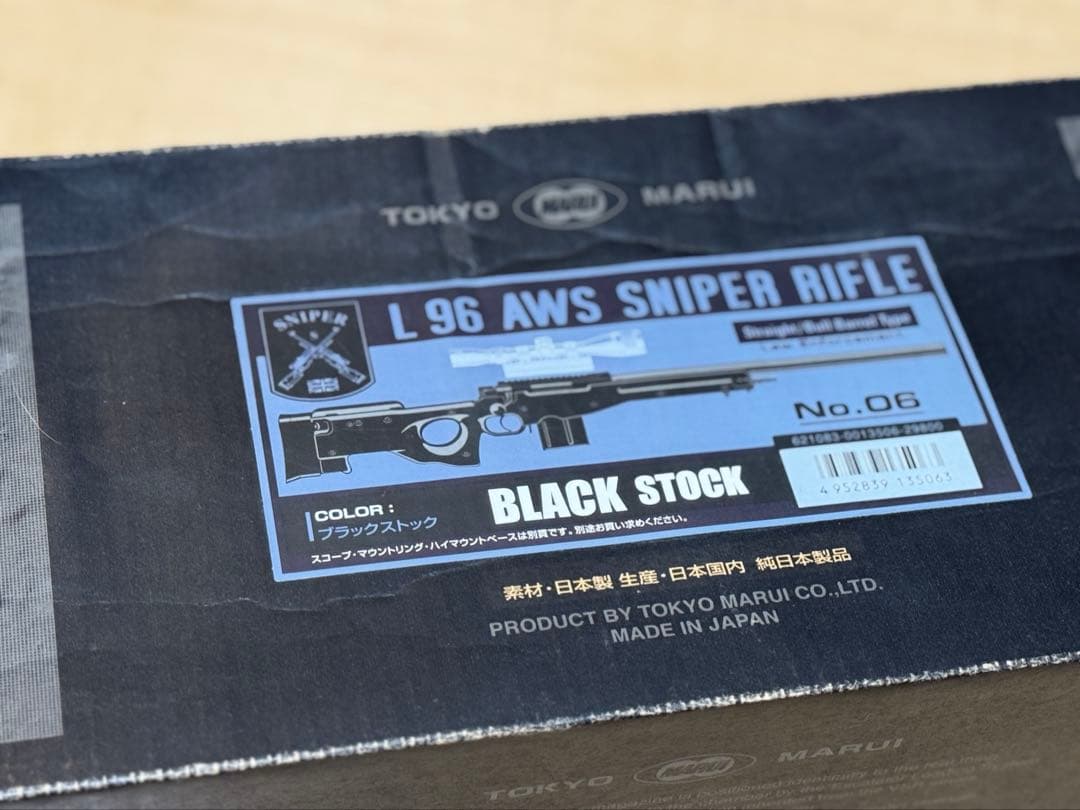東京マルイ L96AWS ブラックストック＋純正スコープ＋純正マウント一式