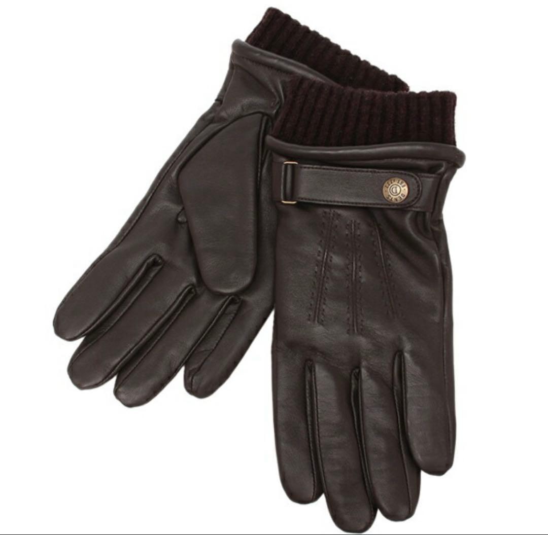 ま*ん様 【未使用品】デンツ 手袋 ヘアシープレザーグローブ ブラウン メンズ