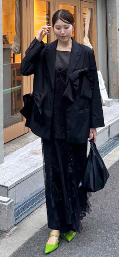 スパークルレースレディドレス　ブラック　Mサイズ　ANDRESD