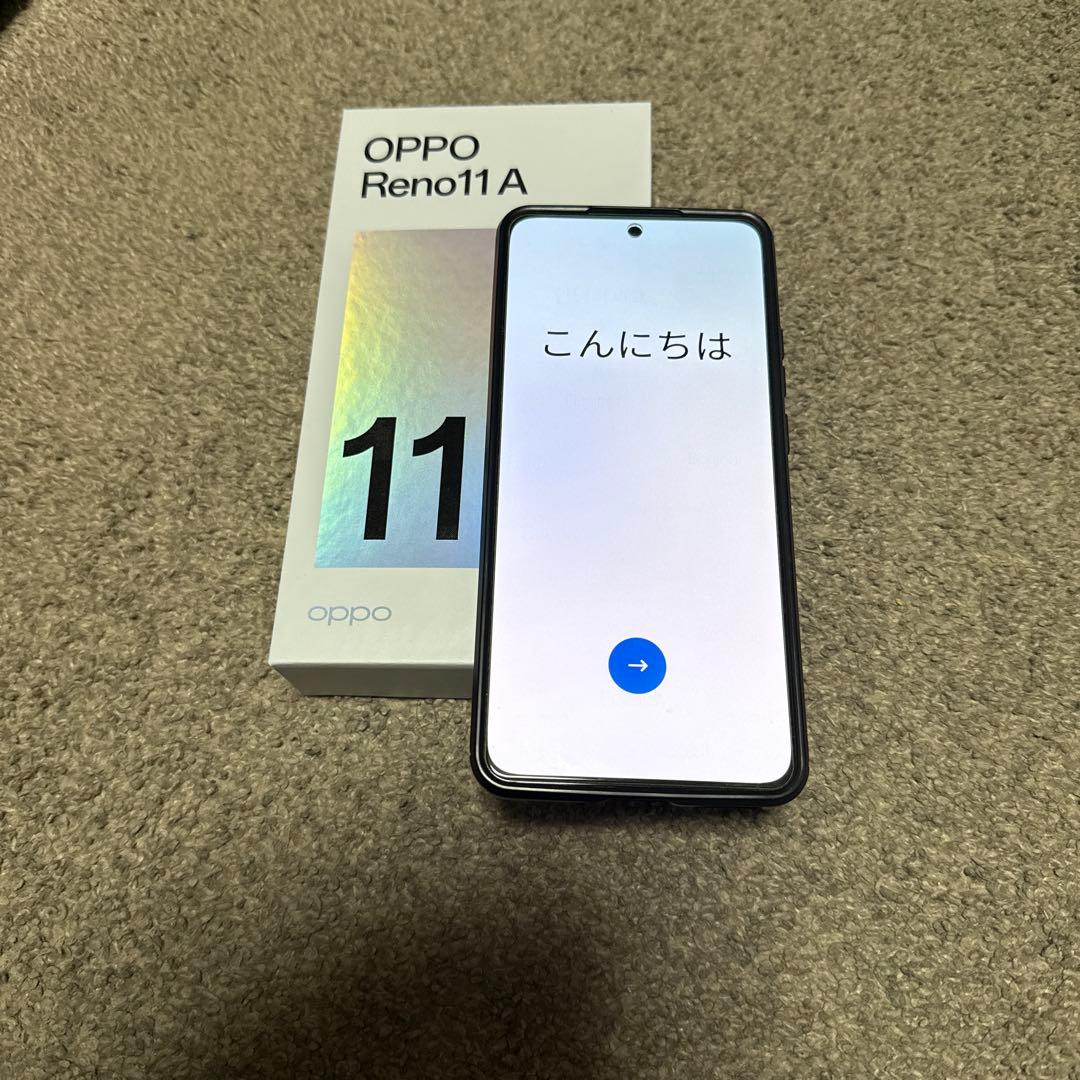 OPPO Reno11 A ダークグリーン 本体 箱付き ケース付き