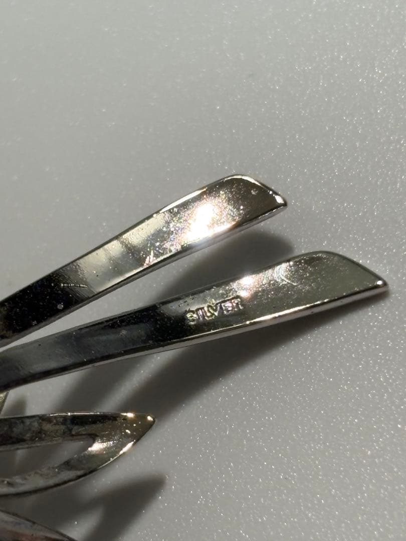 田崎真珠 TASAKI パール付きシルバーブローチ