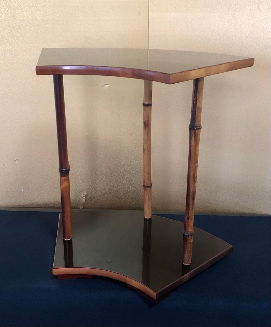 《R》茶道具 而妙斎好写 扇面棚 組立式 塗師川瀬表完 共箱 260121き6