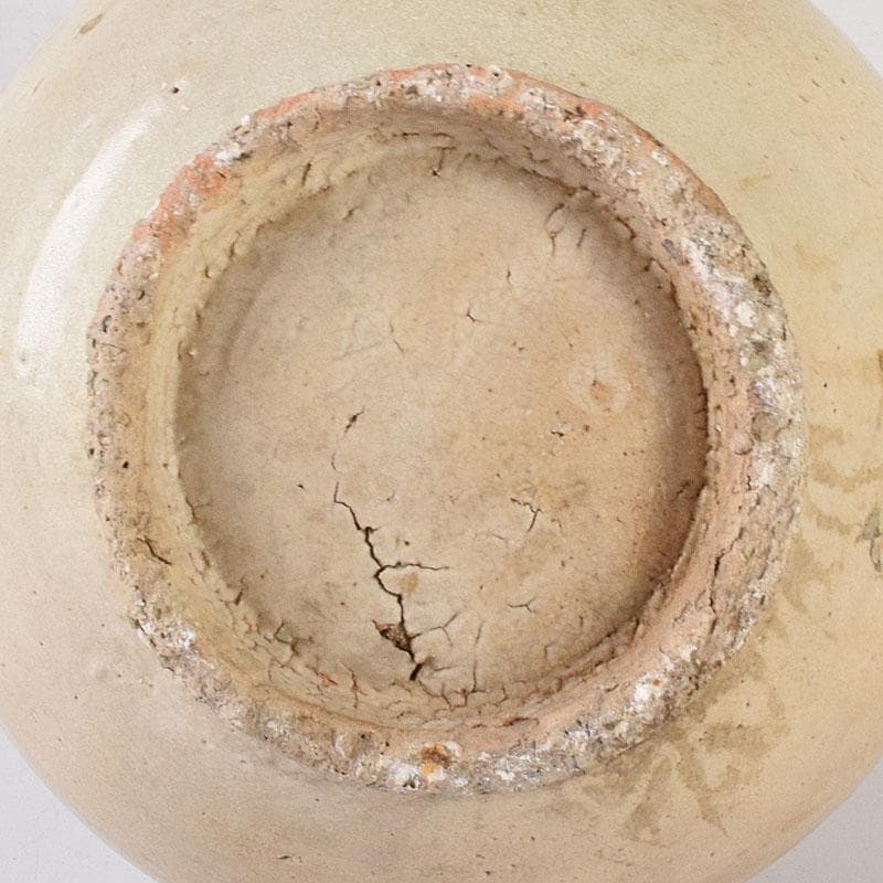 朝鮮美術　李朝　高麗白磁　染付花文　鶴首瓶　V　R8025C