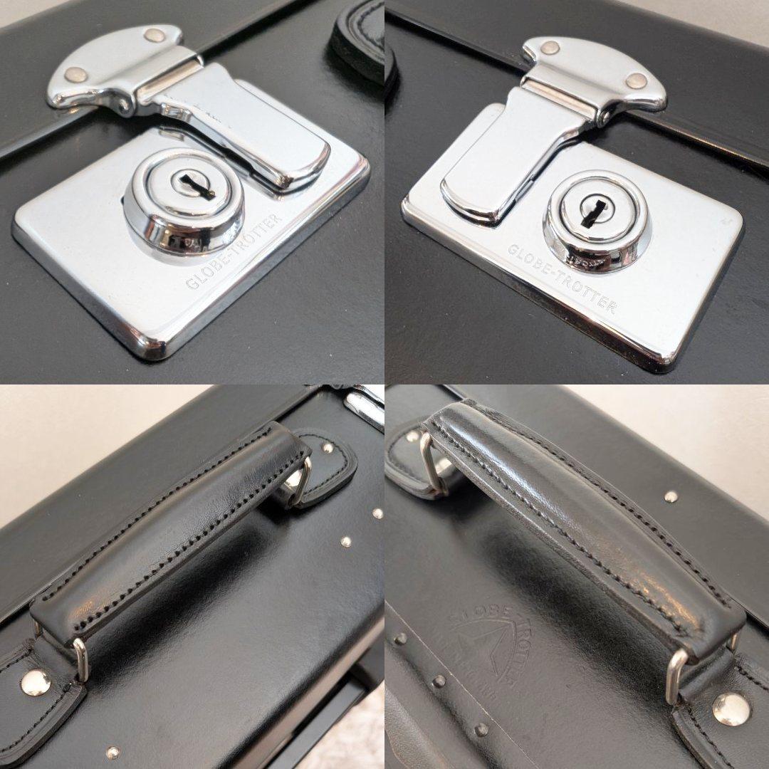 美品★グローブトロッター２輪／21インチ３５Ｌ中古トロリースーツケース鍵ベルト付