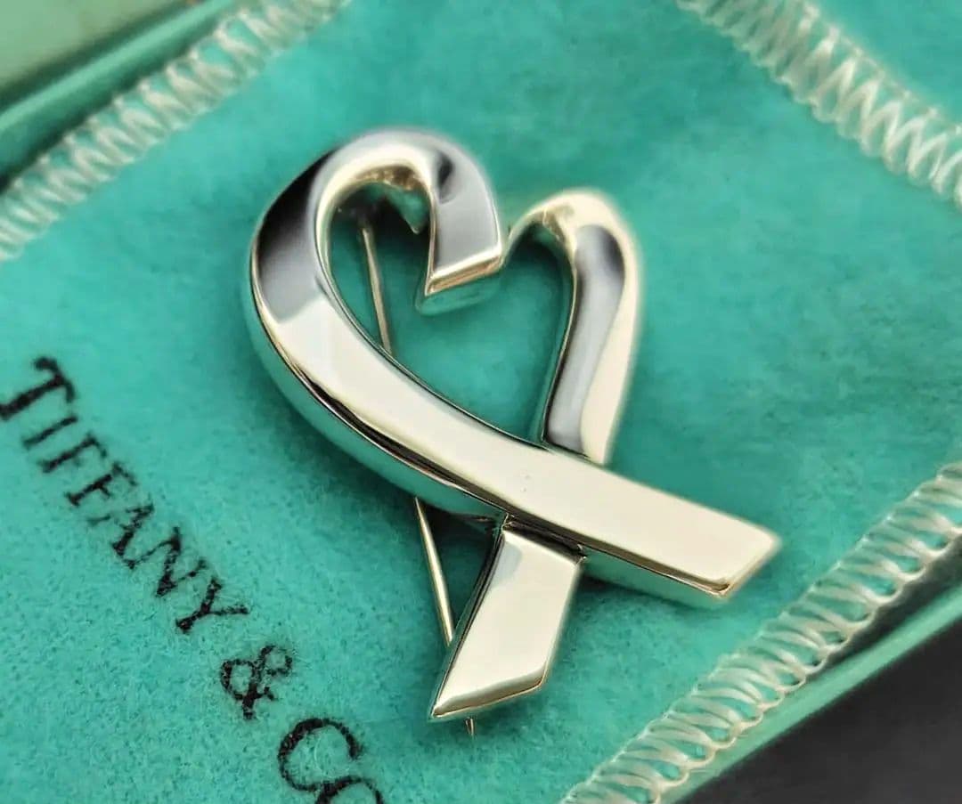 ティファニー　パロマ・ピカソ　ラビングハート　ブローチ　シルバー　925