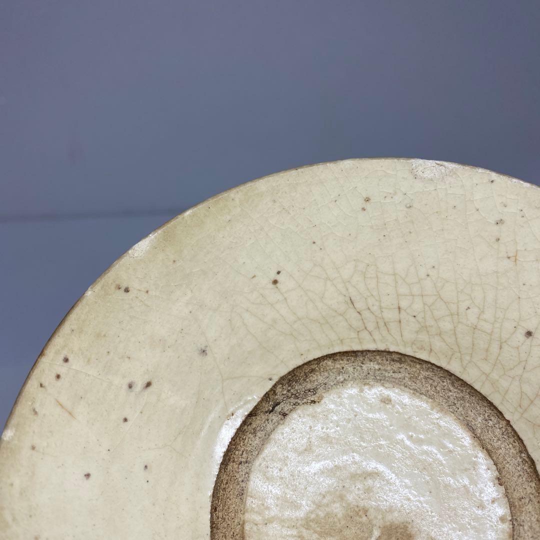 古代　中国磁州窯　茶碗　幅約13.3㎝ 東さ7-0330☆2F