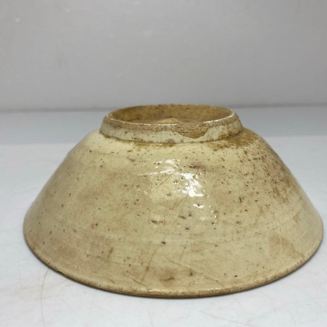 古代　中国磁州窯　茶碗　幅約13.3㎝ 東さ7-0330☆2F