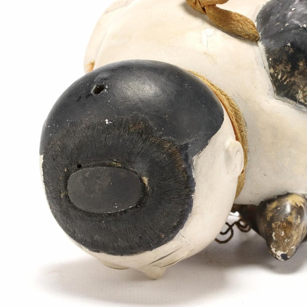 418B 江戸 御所人形 童子 人形 鶴 時代 高さ9㎝