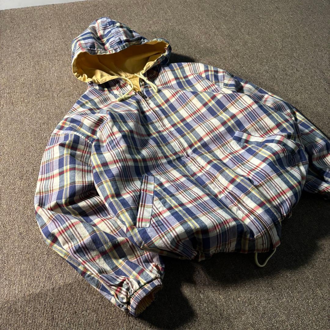 McGREGOR チェック リバーシブルジップパーカー ジャケット ドローコード