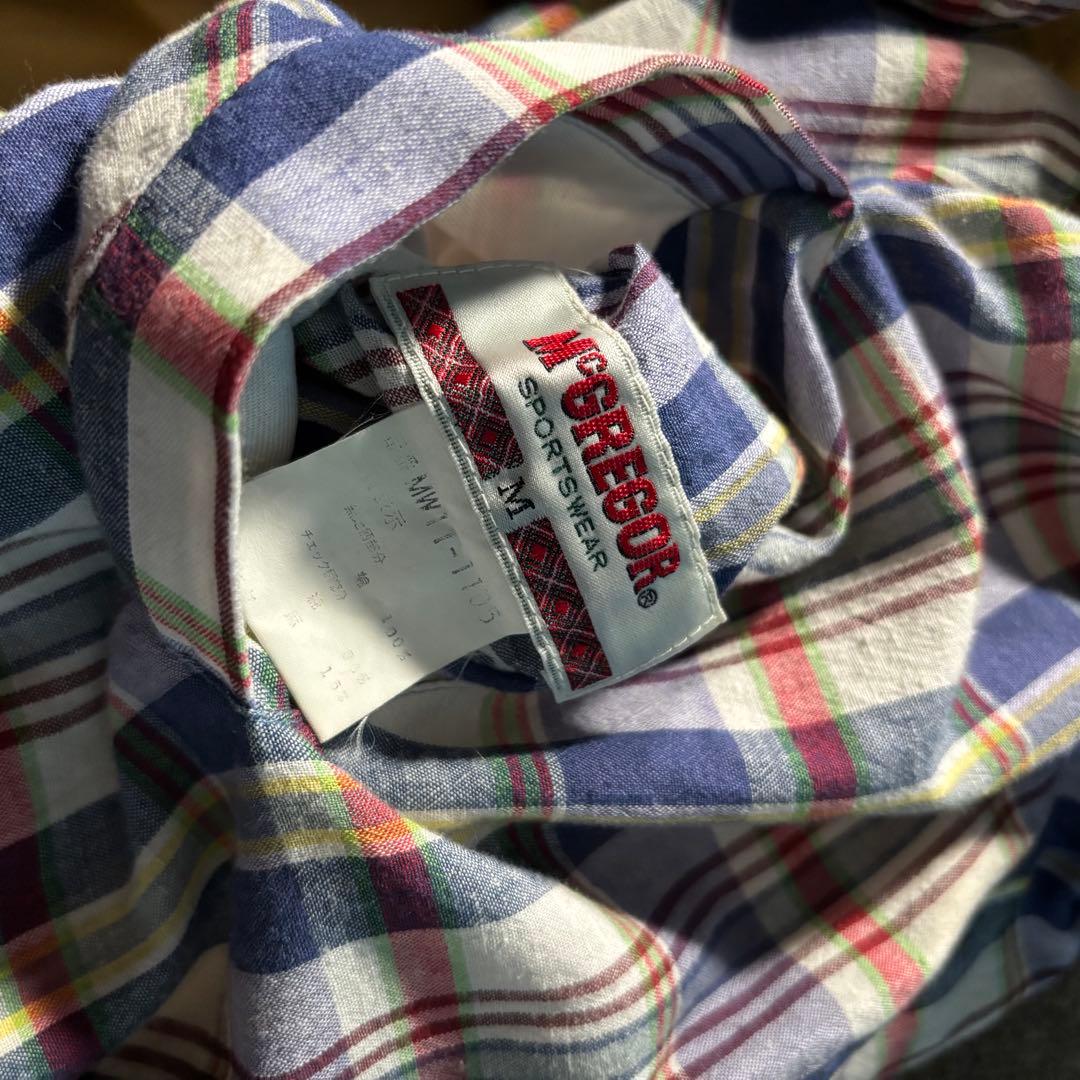 McGREGOR チェック リバーシブルジップパーカー ジャケット ドローコード