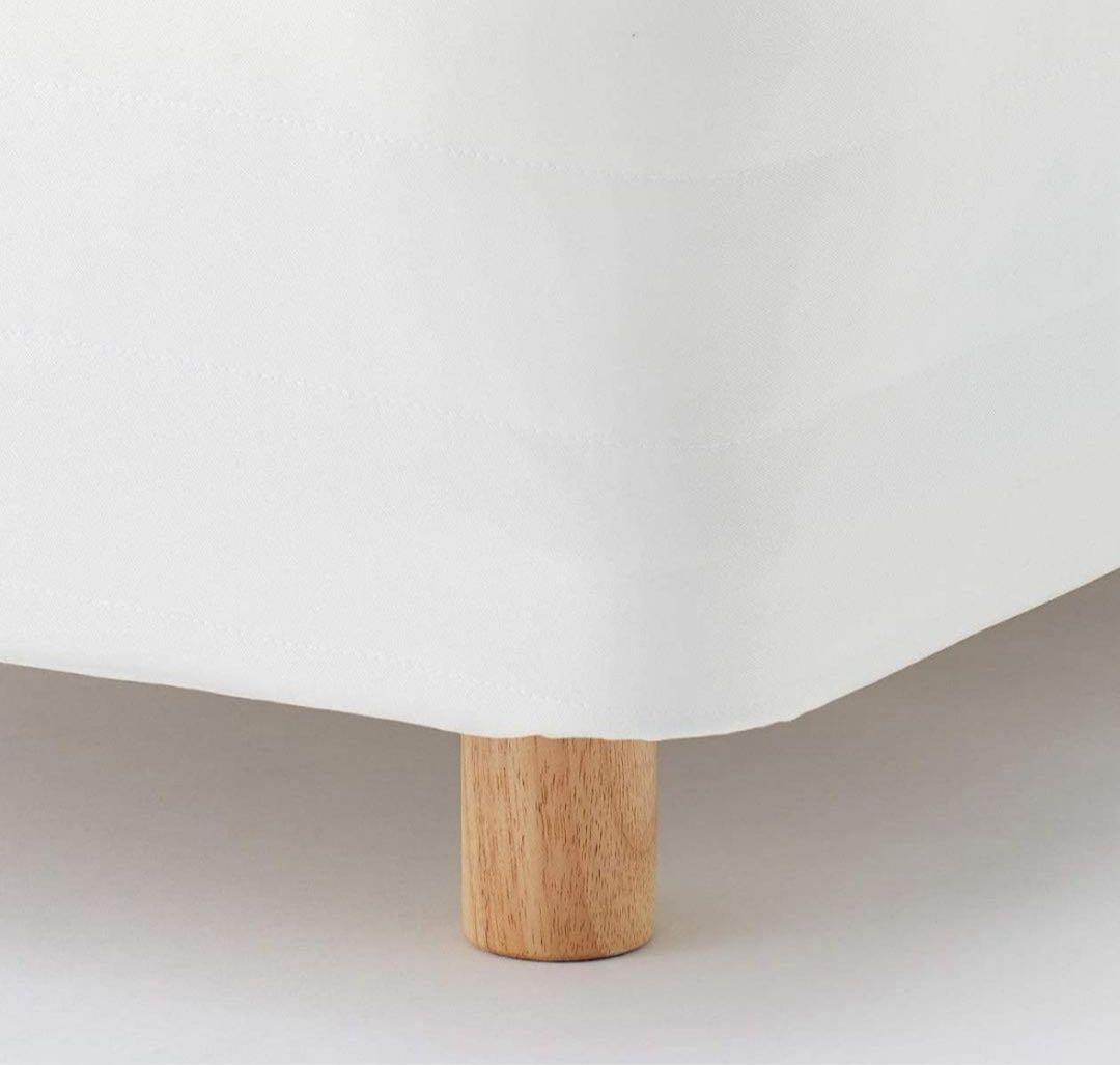 ホワイト セミダブル 脚付きマットレス@12/19発送