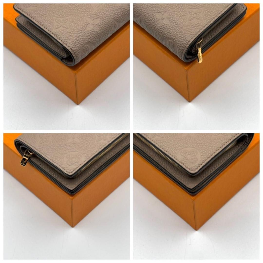 新品同様 現行 ルイヴィトン アンプラント クレア 二つ折り財布 トゥルトレール