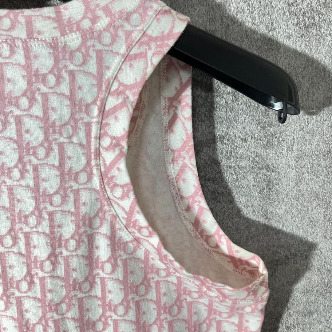 [大人気]　ディオール　Dior　タンクトップ　トロッター　コットン　ガリアーノ