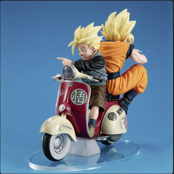 デスクトップリアルマッコイEX ドラゴンボールZ サイヤ人孫悟空＆孫悟飯＆バイク