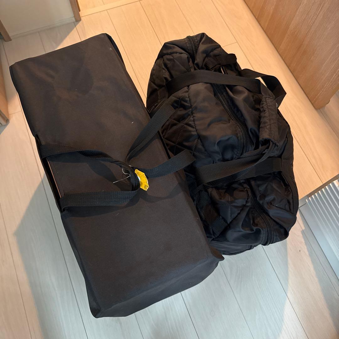 モルジュサウナテント＆ストーブ ブラック 窓付き 収納バッグ付き