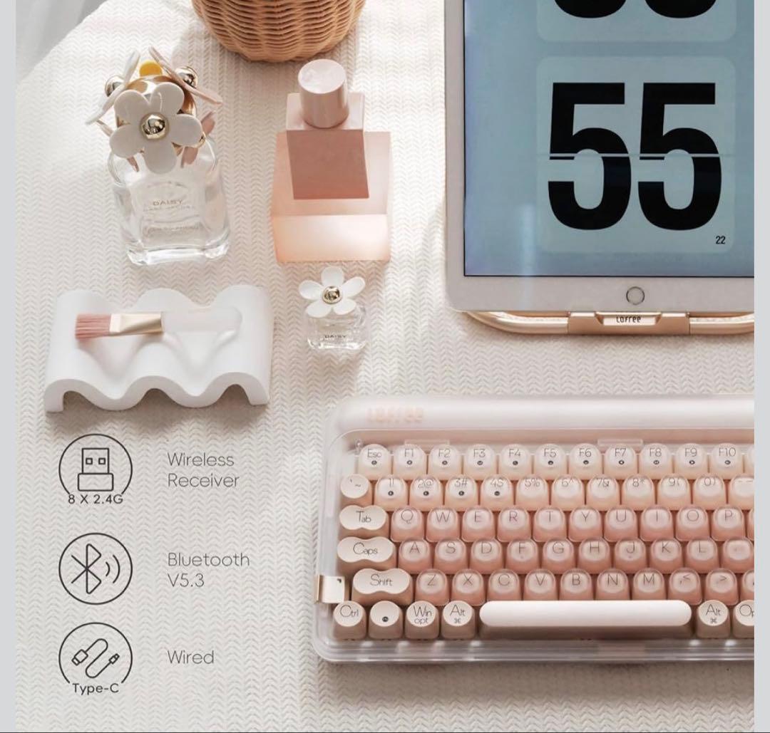 LOFREE DOT Foundation メカニカルキーボード　ピンク